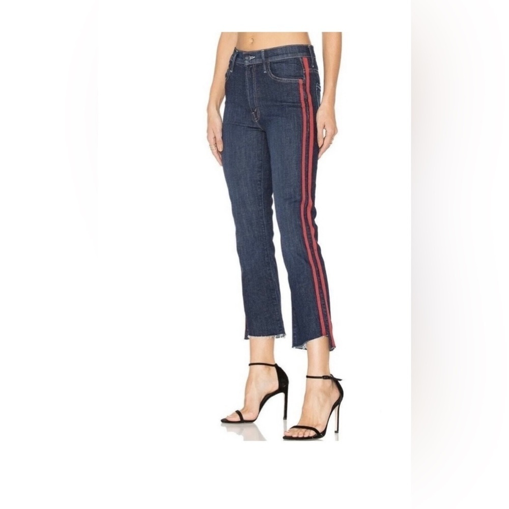 MOTHER Insider Crop Step Fray Speed Racer Jeans Size 26 - Picture 2 of 9